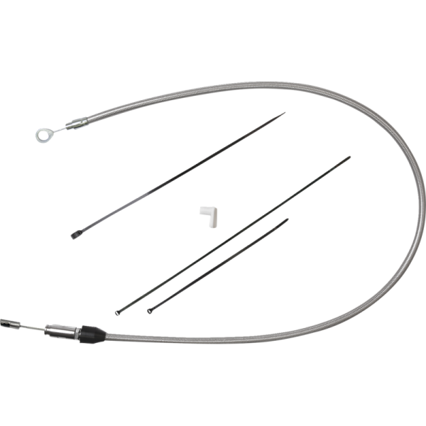 (image for) Drag Specialties Quick Connect Upper Clutch Cable Stainless 45"