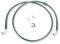 (image for) Black Vinyl-Coated Stainless Steel Front Brake Line Kit, +8" Ext