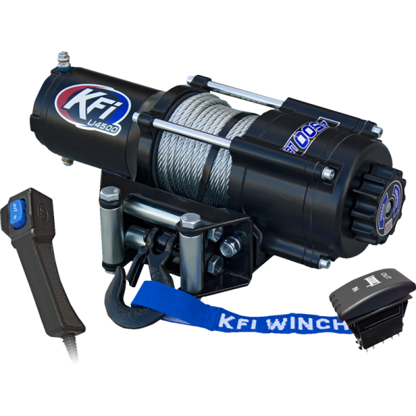 (image for) KFI PRODUCTS Standard UTV Steel Cable Winch (4500 lbs)