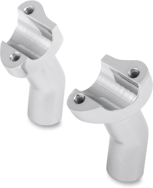 (image for) Drag Specialties Forged Aluminum Pullback Risers Chrome 3.5"