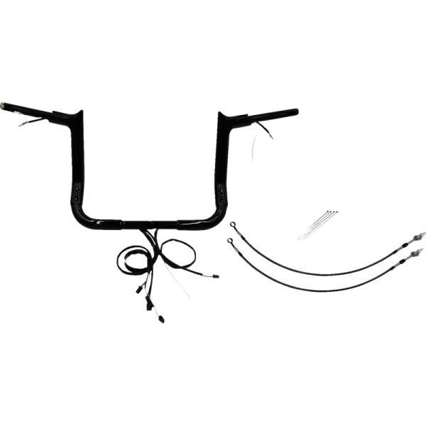 (image for) EZ Install Handlebar Kit Gloss Black 12" Rise