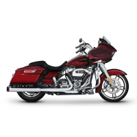 (image for) DBX40 Slip-On Mufflers, Chrome with Tradition Chrome End Caps