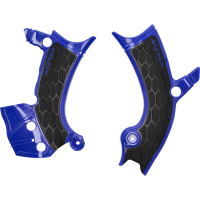 (image for) Acerbis X-Grip Frame Guard - Yamaha YZ250F 24-26, YZ250FX 25-26, YZ450F 23-26, YZ450FX 24-26 - Blue/black