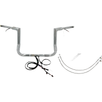 (image for) Fat Baggers Flat Top EZ Install Handlebar 12" Chrome