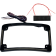 (image for) Radius License Plate Frame W/ Aux Red LEDs - Gloss Black