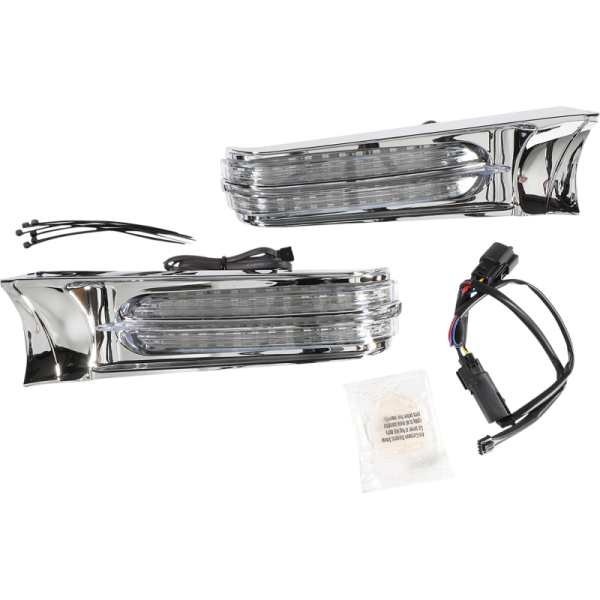 (image for) CIRO LLC Filler Panel Accent Chrome/Clear/Red