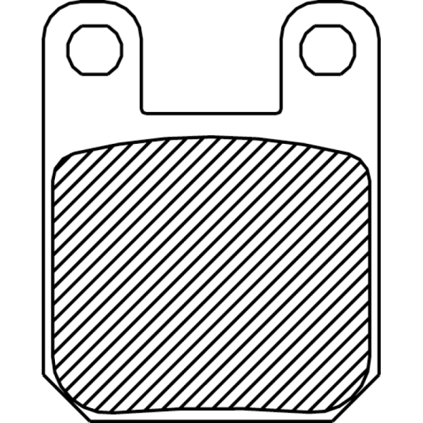 (image for) Drag Specialties Organic Aramid Fiber Brake Pad 1720-0205