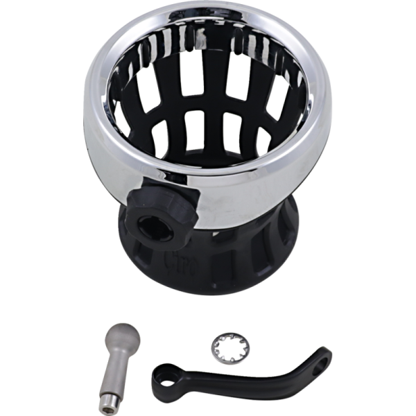 (image for) CIRO LLC Drink Holder with Mirror Mount, Black