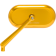 (image for) Forged Oval Mirror - Gold Anodized
