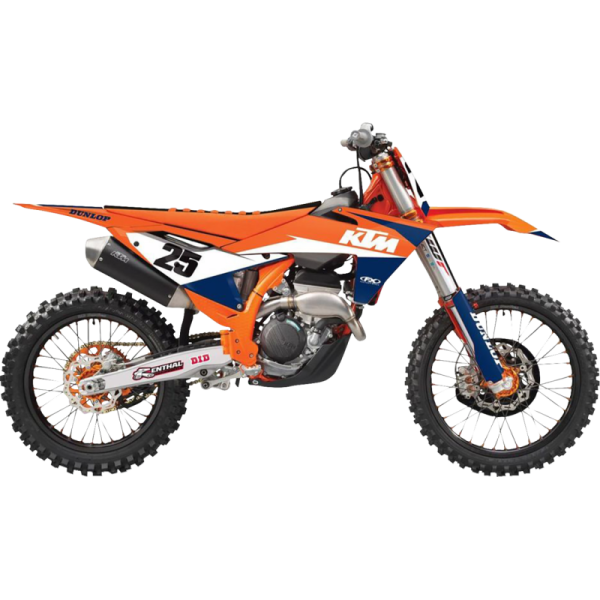 (image for) Factory Effex EVO 21 Graphics Kit - KTM 125-450 SX/SX-F (except 250 SX 16) 16-18, 150-300 XC 17, 250-450 SX-F Factory Edition 15.5, 250-450 XC-F 16-18, EXC 17-19