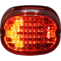 (image for) Low Profile LED Taillight with Turn Signals - Top Window, Red Lens