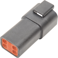 (image for) Black 4-Pin Receptacle