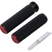 (image for) Knurled Grips - Red Anodized - 24 FLHTK/FLTRK/FLHRXS