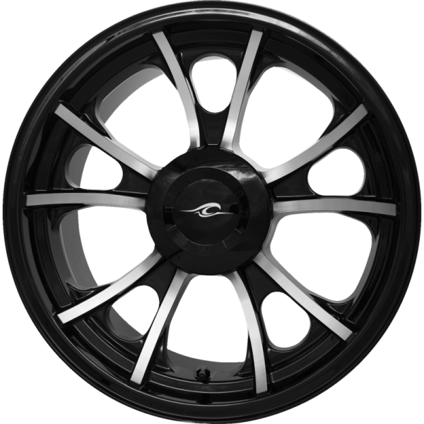 (image for) Coastal Moto Largo Rear Wheel Black Cut 18" x 7"