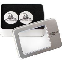 (image for) Swingarm Pivot Cover - Mirror polished w/ Don’t Tread On Me