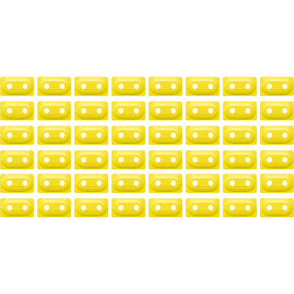 (image for) WOODYS Double Digger Support Plate, High-viz Yellow (48 Pk.)