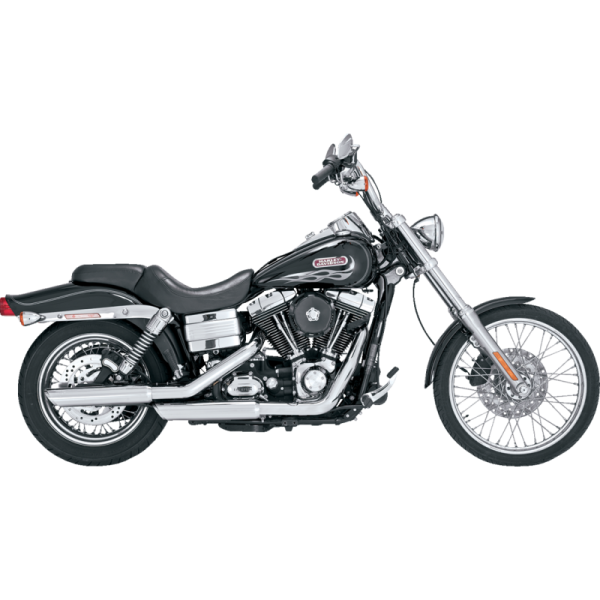 (image for) Vance & Hines PCX Twin Slash Slip-On Muffler Chrome