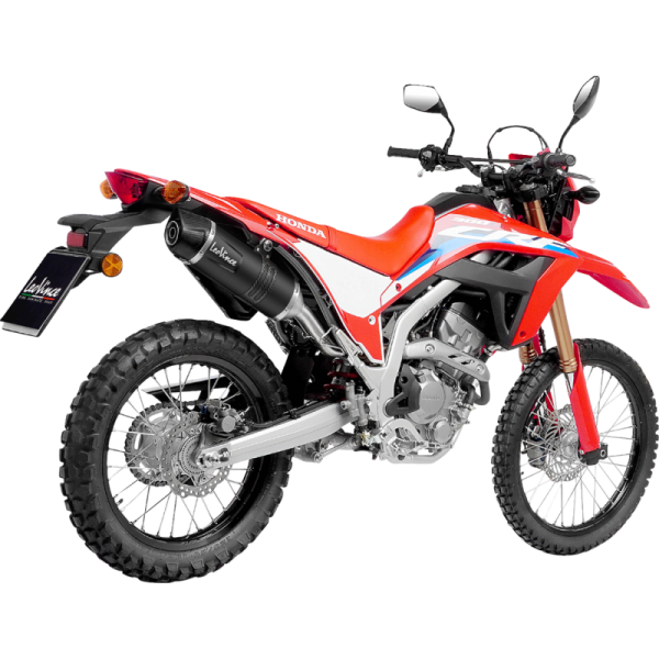 (image for) LEOVINCE Nero Slip-On Muffler, Black stainless steel, HONDA CRF300L/Rally 21-23