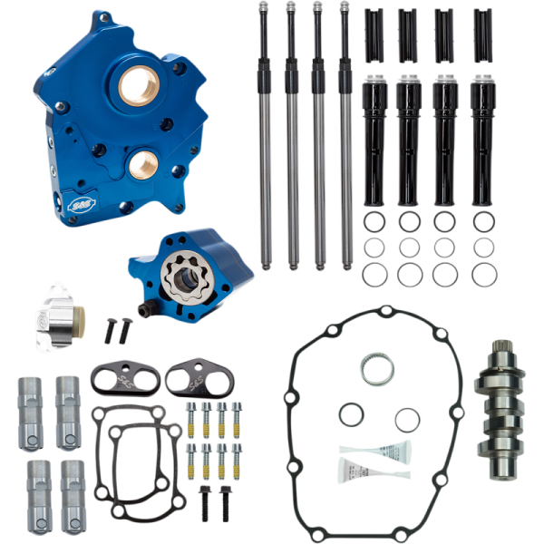 (image for) S&S CYCLE Camchest Kit with 475 Cam (Gloss Black Tubes)