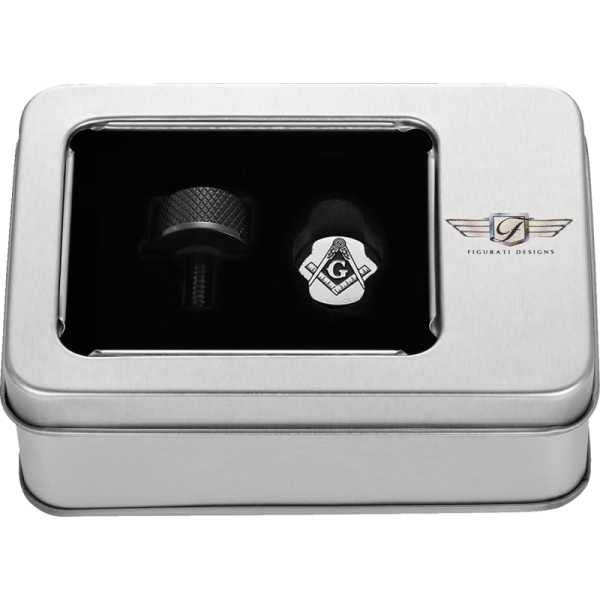 (image for) FIGURATI DESIGNS Seat Screw Black Masonic Emblem