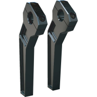 (image for) 8" Anodized Black Pullback 1" Handlebar Riser Kit