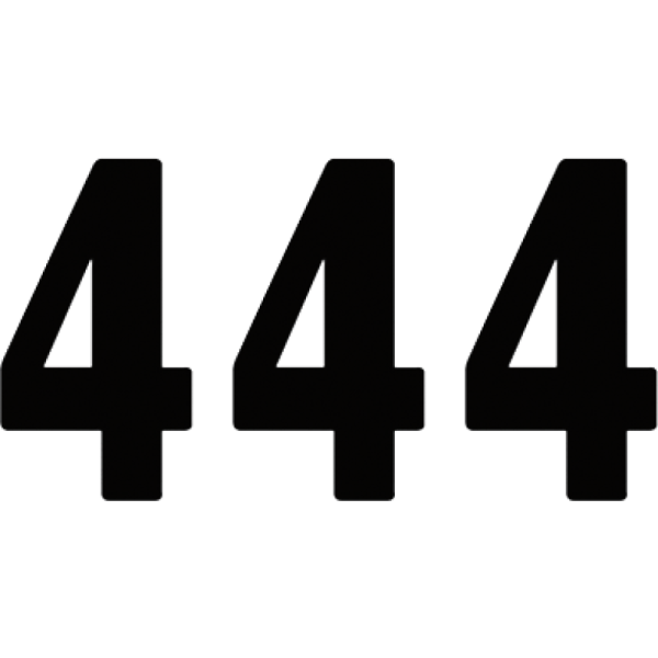 (image for) FACTORY EFFEX Mini Pro Numbers - 4" Black - No. 4