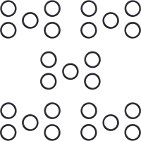 (image for) Pushrod Tube/Tappet Block O-Rings And Gaskets - 86-90 XL/XR middle pushrod O-ring