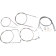 (image for) Handlebar Cable and Line Kit - Stainless Steel, 15"-17"