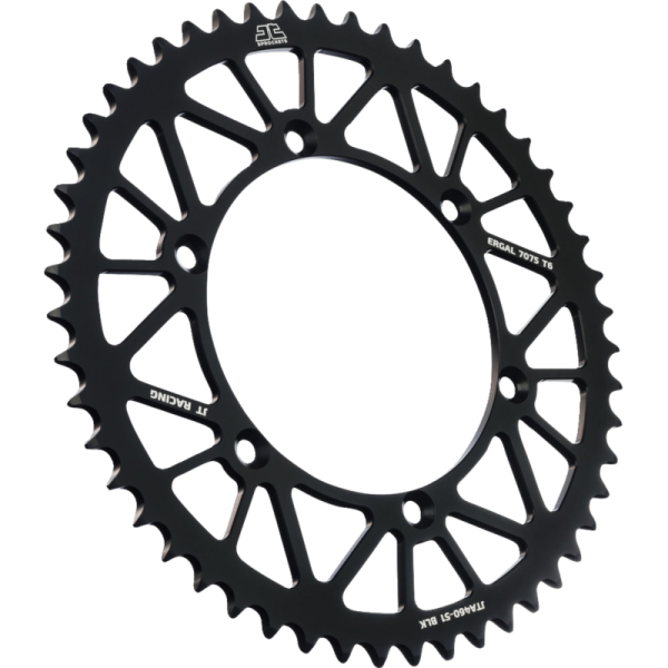 (image for) JT Sprockets RaceLite Black Aluminum Rear Sprocket - 51T