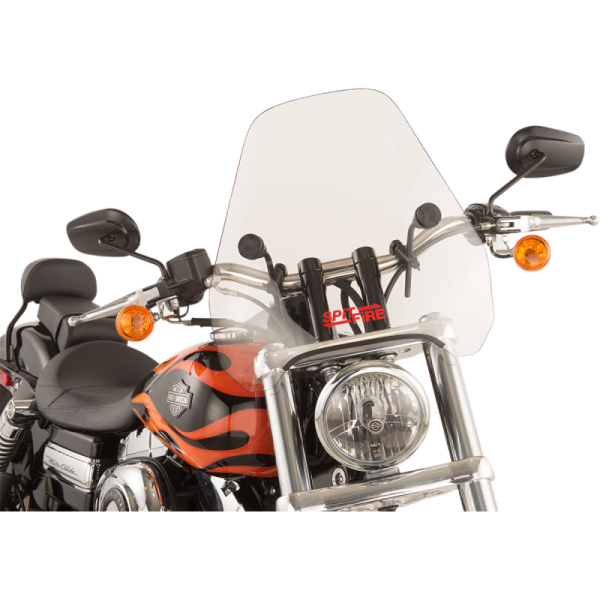 (image for) SLIPSTREAMER Spitfire Sport Shield Clear w/ 7/8" and 1" black hardware