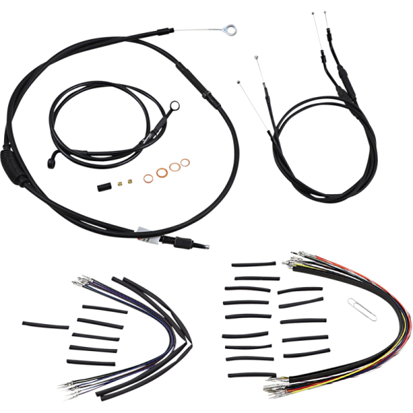 (image for) Burly Brand Jail Bar Install Kit - Black Vinyl