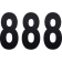 (image for) Standard Numbers - 6" Black - No. 8