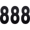 (image for) Standard Numbers - 6" Black - No. 8