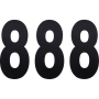 (image for) Standard Numbers - 6" Black - No. 8