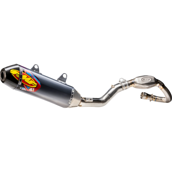 (image for) FMF Q4 Hex Spark Arrestor Slip-On Muffler - Honda CRF250R/RX