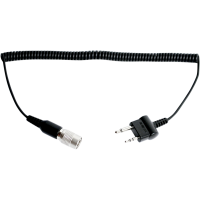 (image for) Two-way radio cable for Midland or Icom straight twin-pin connector