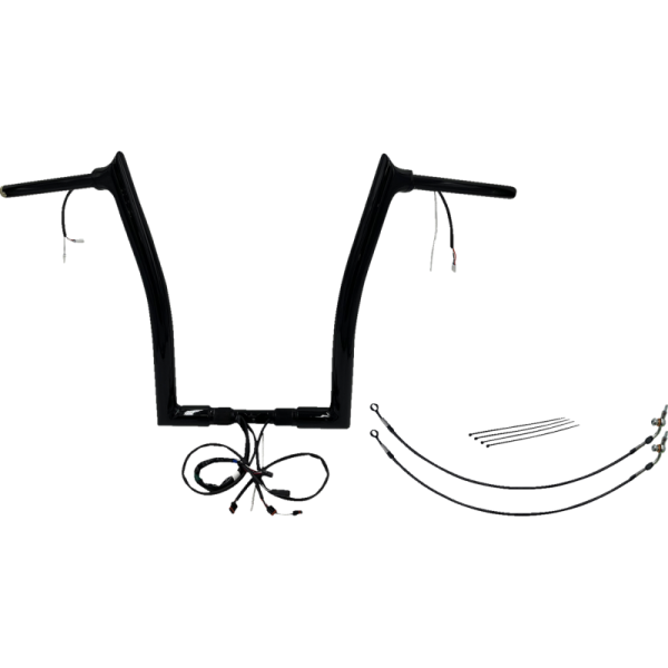 (image for) EZ Install Handlebar Kit Gloss Black 16" Rise