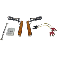 (image for) Amber lens, chrome finish (Universal)