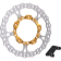 (image for) Arlen Ness Big Brake Full Floating Rotor Kit - Gold Anodized, Right