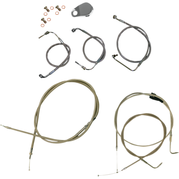 (image for) LA Choppers Stainless Braided Standard Kit