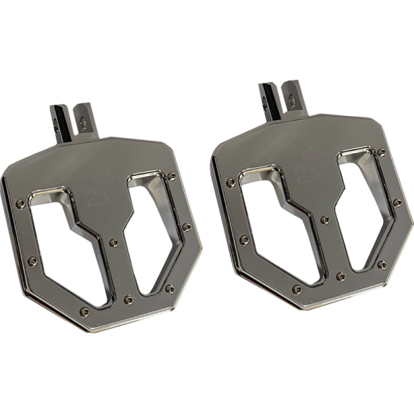 (image for) PRO-ONE PERF.MFG. BMX Billet Footpegs M-Eight Chrome