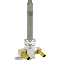 (image for) Fuel Valve 90° Dual - Smooth Chrome
