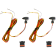 (image for) Micro Bullet LED Turn Signals - Amber/Red, Chrome Finish