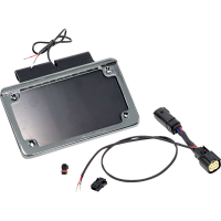 (image for) Illuminated Saddlebag License Plate Mount - Chrome Frame