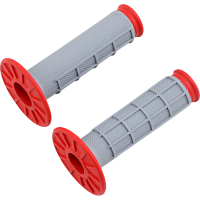 (image for) Renthal Dual-Compound Half-Waffle Grips - Red