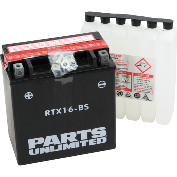 (image for) PARTS UNLIMITED BATTERIES AGM Maintenance-Free Battery YTX16-BS