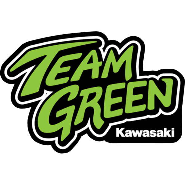 (image for) D'COR VISUALS 4" Kawasaki Team Green decal (ea.)