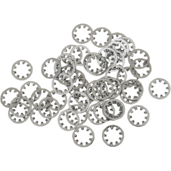 (image for) Drag Specialties Chrome Inside Star Washers 1/4"