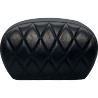 (image for) Sissy Bar Pad Single Diamond Shiny Black Vinyl