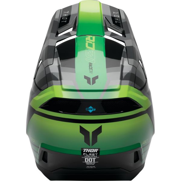 (image for) Thor Youth Fleet Helmet - Camber Black/Green - Size L